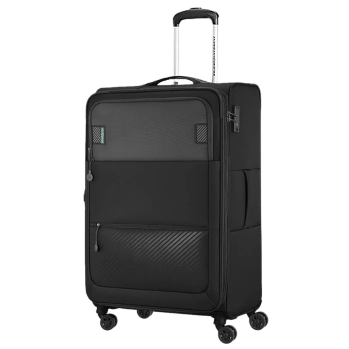 1200Wx1200H-LE1X09105 American Tourister Majoris Plus Luggage Trolley Bag, 70 cm - Black - Image 1