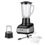 خلاط من باناسونيك، بقوة 800 واط، 2 لتر إبريق بلاستيكي – فضي / أسود