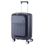 American Tourister Trento 4 Wheel Polycarbonate Hard Trolley, 54 cm - Black