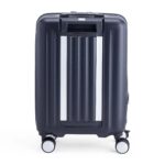 American Tourister Trento 4 Wheel Polycarbonate Hard Trolley, 54 cm - Black - Image 3