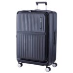 American Tourister Trento 4 Wheel Polycarbonate Hard Trolley, 82 cm - Black