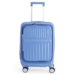 American Tourister Trento 4 Wheel Polycarbonate Hard Trolley, 54 cm - Blue - Image 4