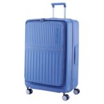 American Tourister Trento 4 Wheel Polycarbonate Hard Trolley, 76 cm - Blue