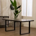Ryan 6 Seater Dining Table Concrete Grey